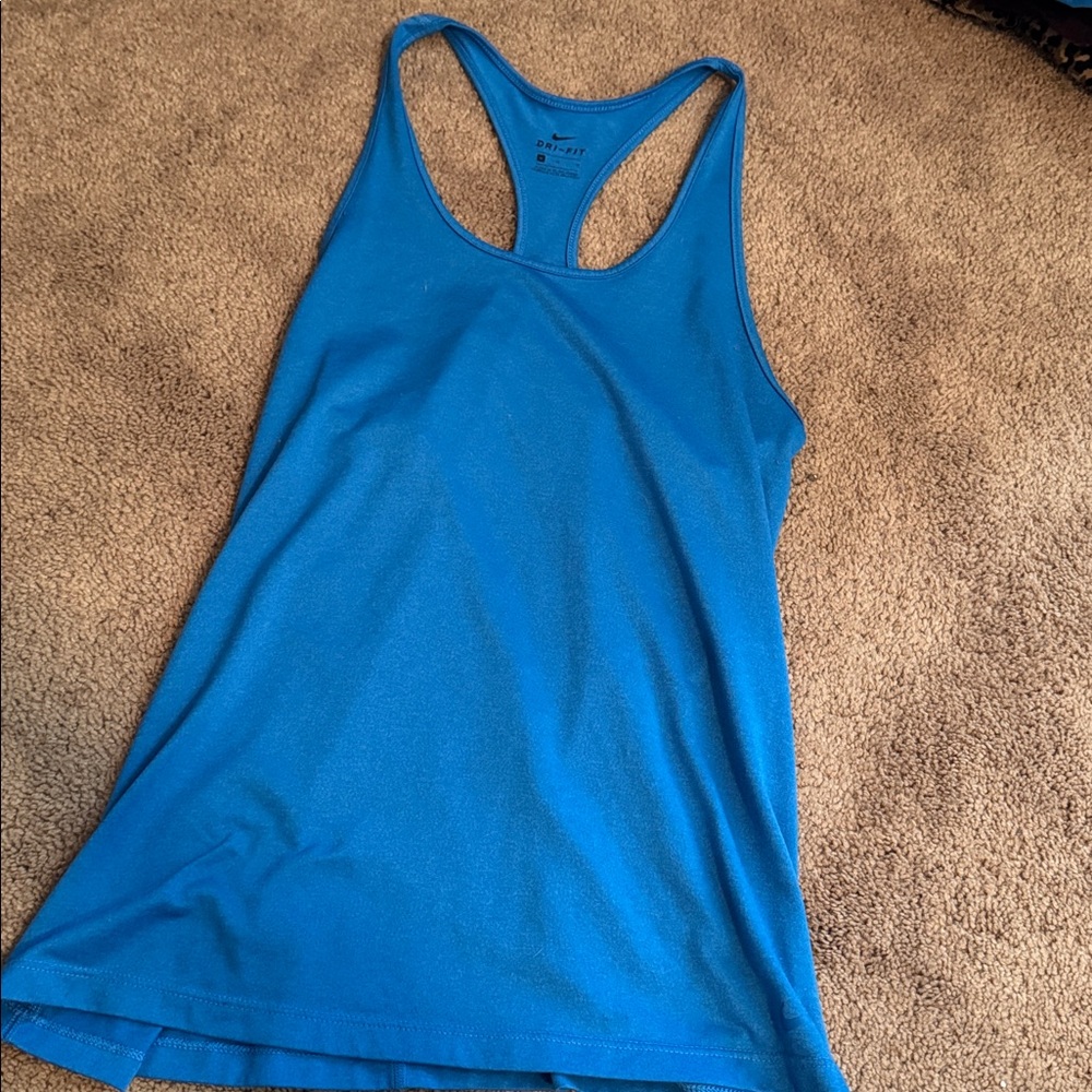 Nike Dri-FIT Blue Athletic Tank